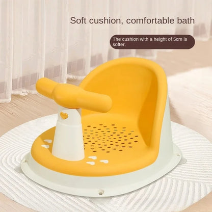 Baby Bath Seat with Suction Cups – Portable Infant Shower Chair for Newborns