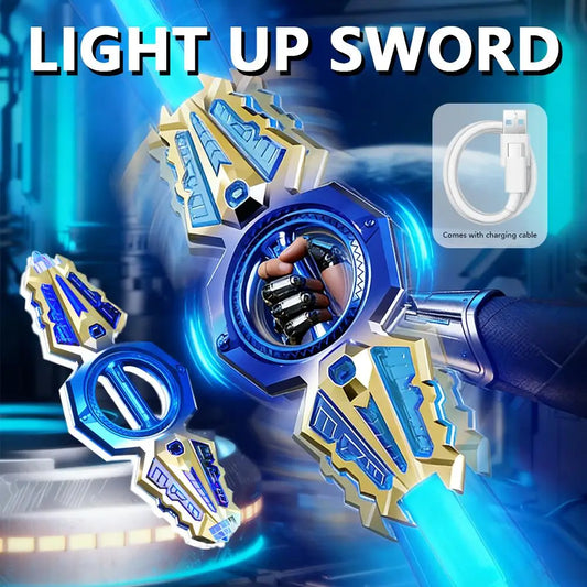 Retractable Light-Up Toy Sword – Glowing Tech Sword with Sound Effects for Kids