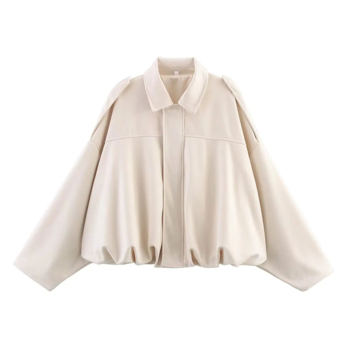 Women's Suede Texture Loose Lapel Jacket