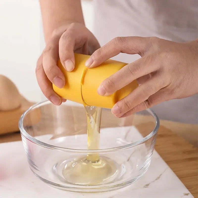 Egg Cracker & Shell Opener – One-Handed Kitchen Baking Tool