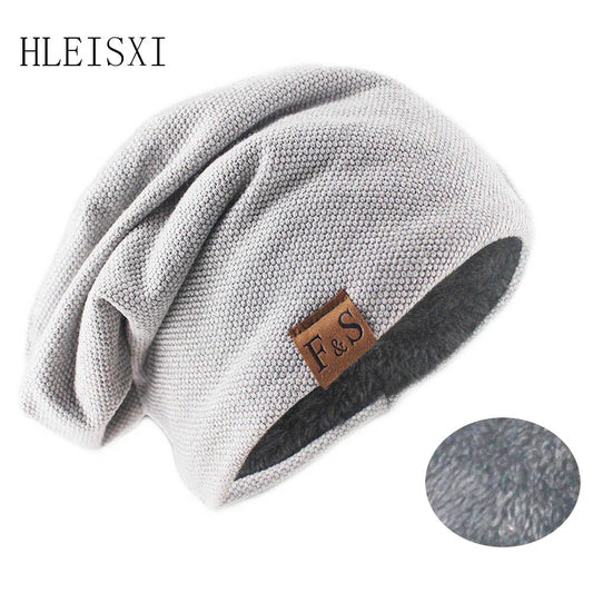 Knit Slouchy Beanie – Unisex Soft Skullcap Hat