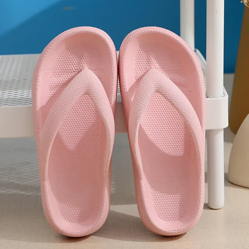 Women's Flip Flop Slippers – Soft Sole Flat Platform Beach Sandals