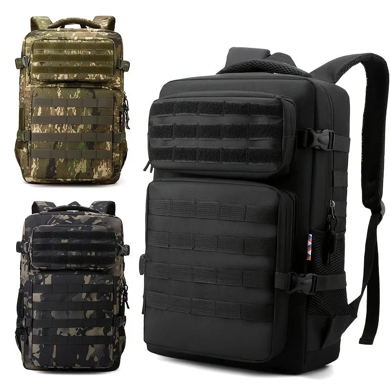 Tactical Camouflage Backpack – Men's Military Hiking & Camping Bag
