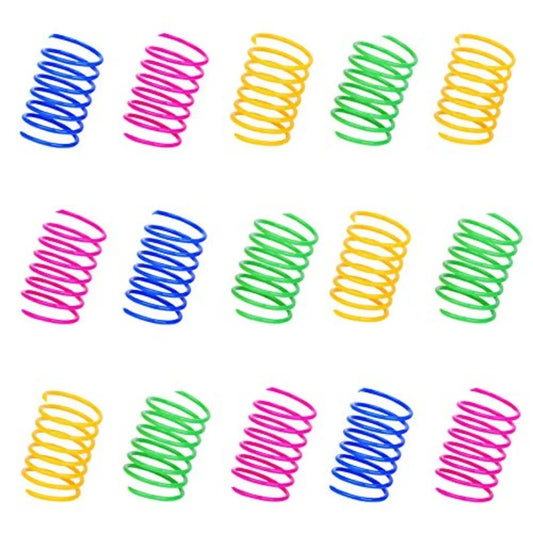 Cat Spring Toys – Colorful Coil Springs for Kittens (4 or 16 pcs)