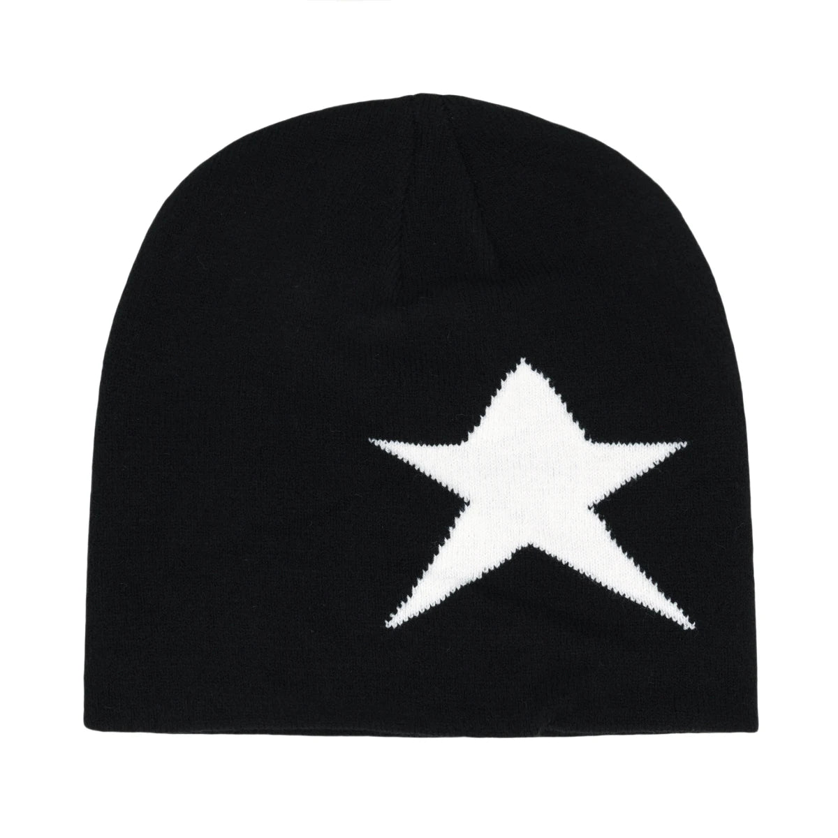 Y2K Letter Print Knit Beanie Hat – Unisex Winter Cap