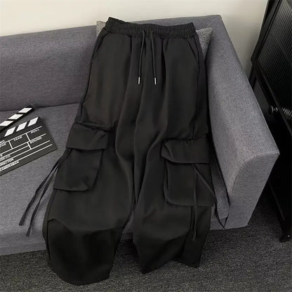 Women's Oversized Cargo Jogger Pants with Pockets