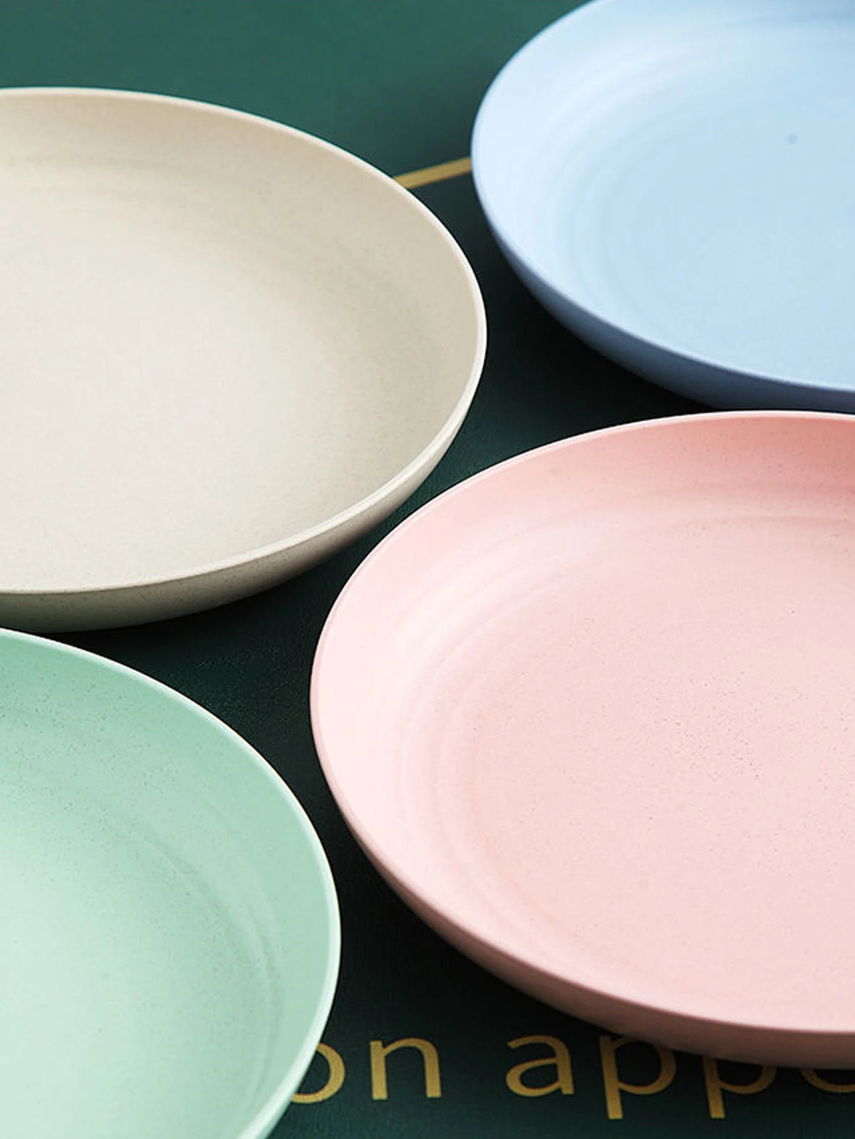 Wheat Straw Dinner Plates Set of 4 – Unbreakable & Reusable