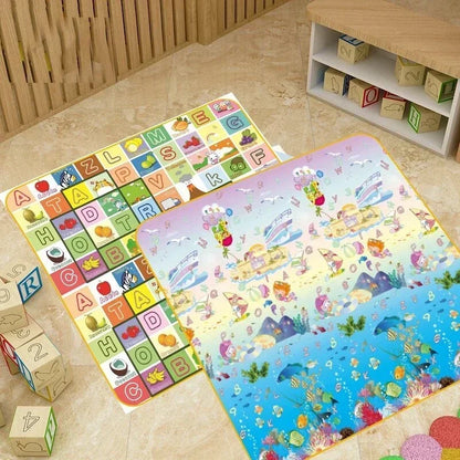 Baby Play Mat Double Sided – Non-Toxic EPE Foam Crawling Mat for Infants & Toddlers