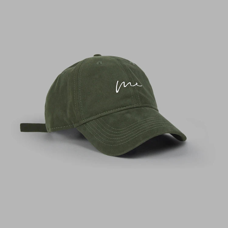 Embroidered Baseball Cap – Retro Letter Dad Hat for Men & Women