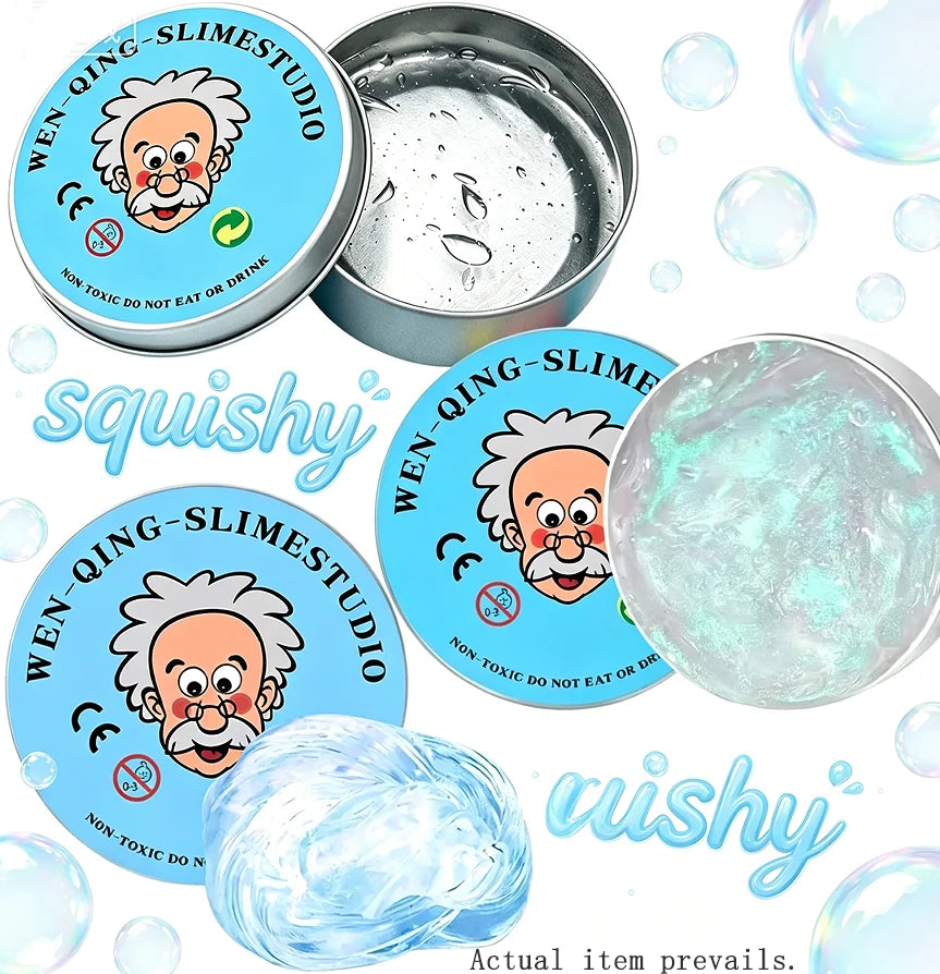 Crystal Slime Stress Relief Fidget Toy – Fluffy Putty for Kids