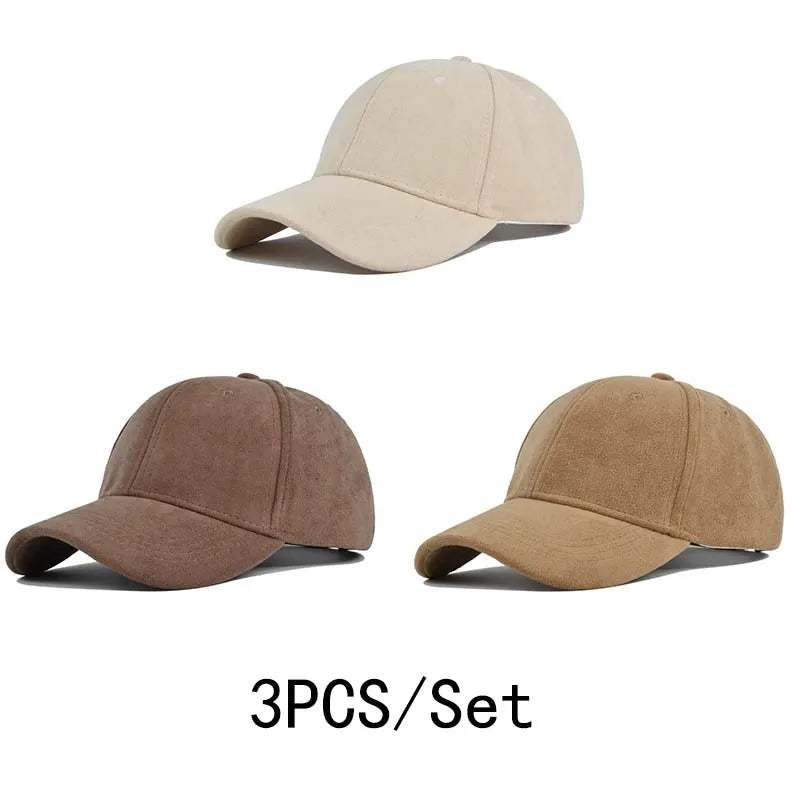 Unisex Adjustable Baseball Cap – Solid Retro Snapback Hat for Men & Women