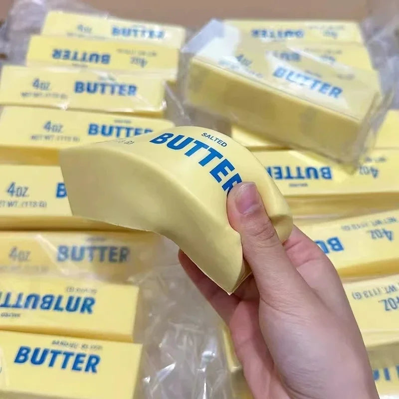 Butter Stick Squishy Fidget Toy – Stress Relief Squeeze