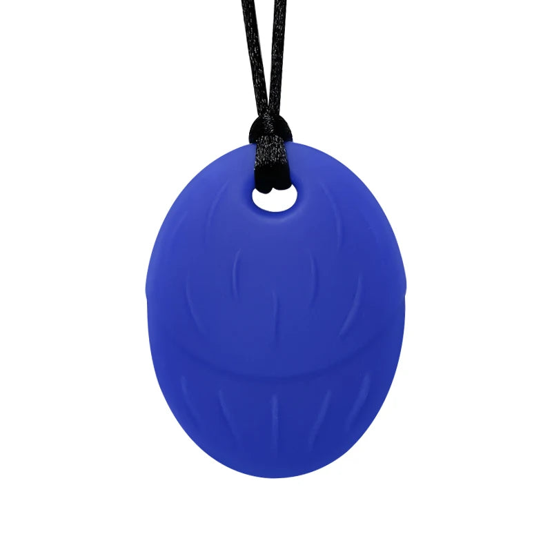 Silicone Chew Necklace – Sensory Teether Pendant for Kids Oral Motor Chewing
