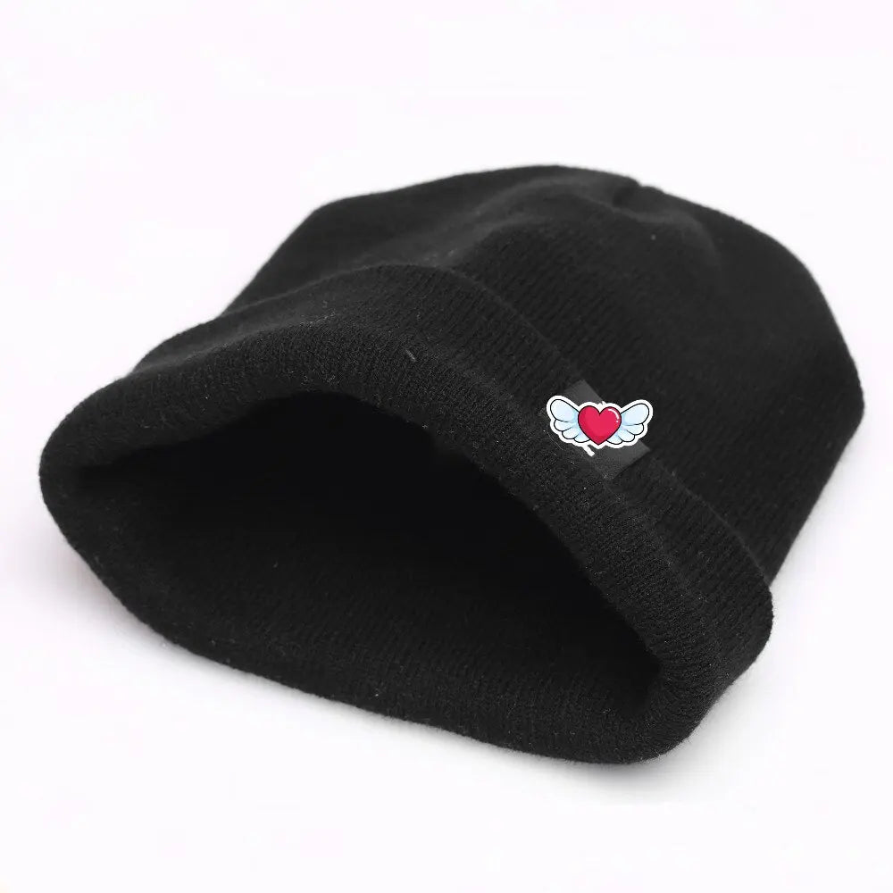 Embroidered Knit Beanie Hat for Men & Women – Winter Warm