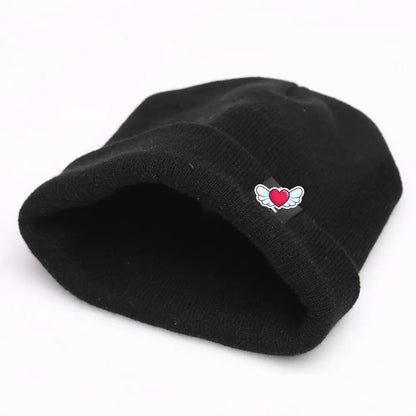 Embroidered Knit Beanie Hat for Men & Women – Winter Warm