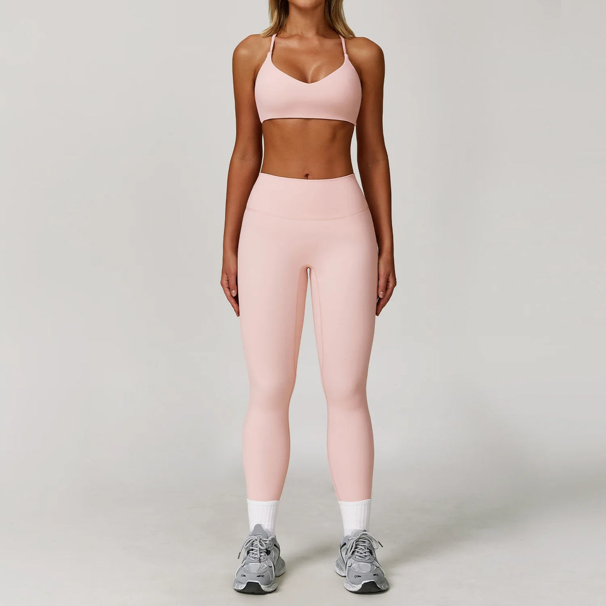 Women's Yoga Set 2-3 Piece Workout Tracksuit with Sports Bra