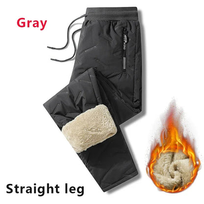 Fleece-Lined Thermal Sweatpants for Men – Waterproof Winter Joggers