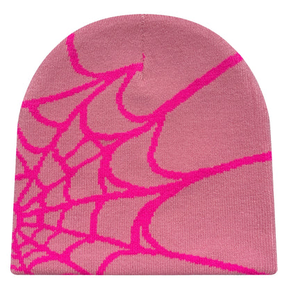 Y2K Spider Web Knit Beanie – Unisex Outdoor Sports Hat