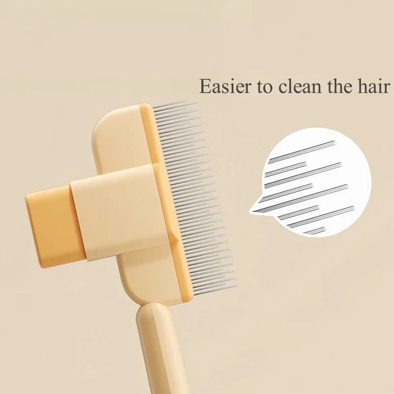 Pet Hair Remover Self-Cleaning Slicker Brush for Cats & Dogs