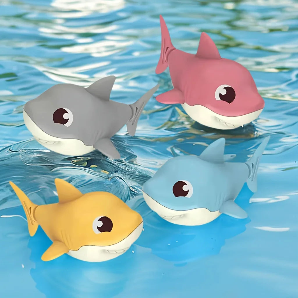 Wind-Up Cartoon Shark Baby Bath & Pool Toy