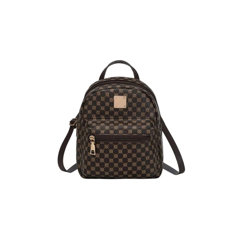 Women's Mini Backpack – Classic Monogram Pattern Purse
