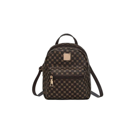 Women's Mini Backpack – Classic Monogram Pattern Purse