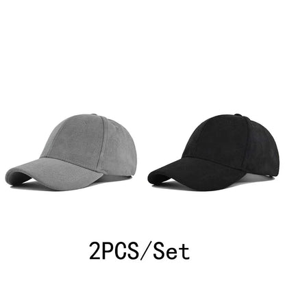 Unisex Adjustable Baseball Cap – Solid Retro Snapback Hat for Men & Women