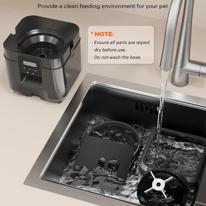 Automatic Pet Feeder with WiFi App Control – Timed Cat & Dog Food Dispenser