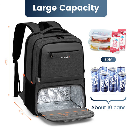Insulated Lunch Backpack – Cooler Picnic Bag for Travel, Camping & Outdoor