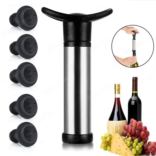 Vacuum Wine Stopper – Rubber Bottle Sealer to Keep Wine Fresh