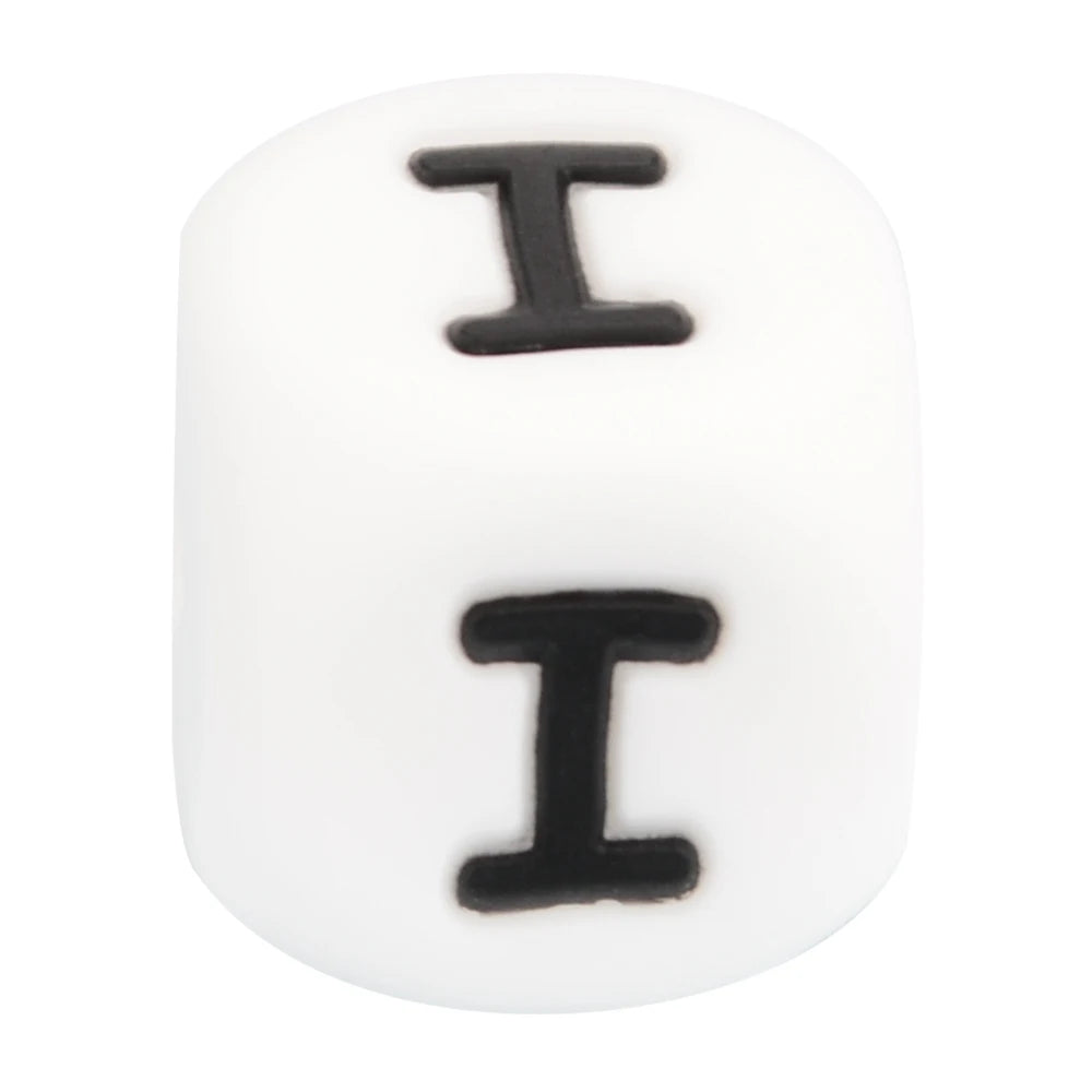 Silicone Alphabet Letter Beads 12mm – 40pcs Food Grade Teething