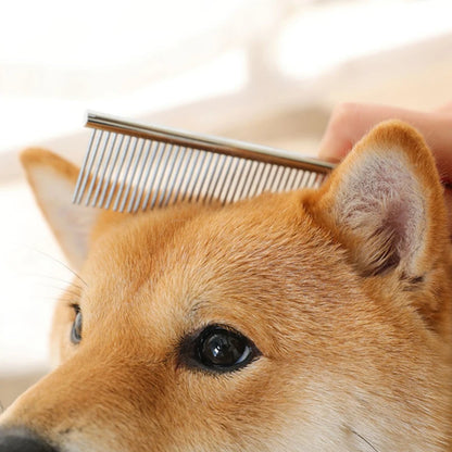Stainless Steel Dog Grooming Comb for Long & Thick Hair