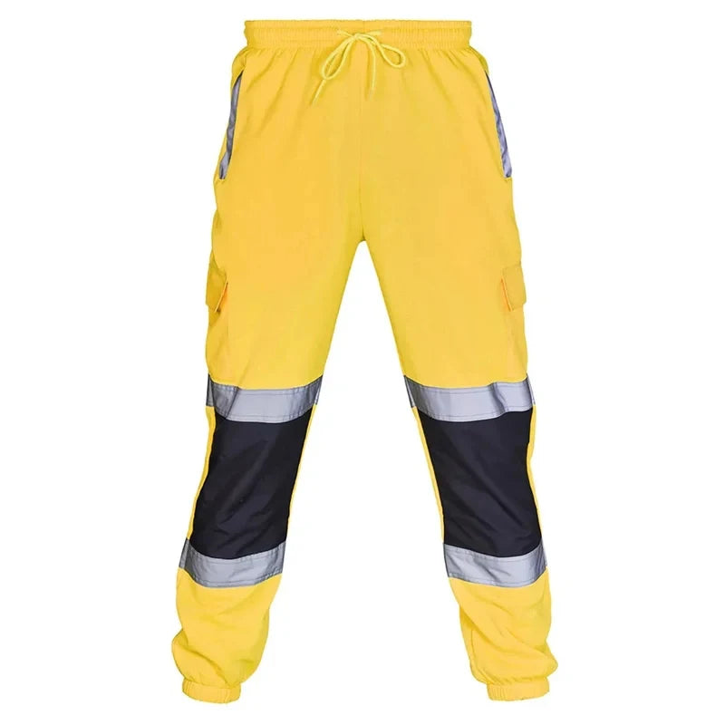 Men's Reflective Safety Cargo Sweat Pants – Hi-Vis Workwear Joggers