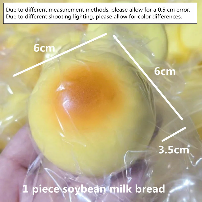 Squishy Milk Bread Stress Relief Toy – Slow Rising Fidget Squeeze Ball