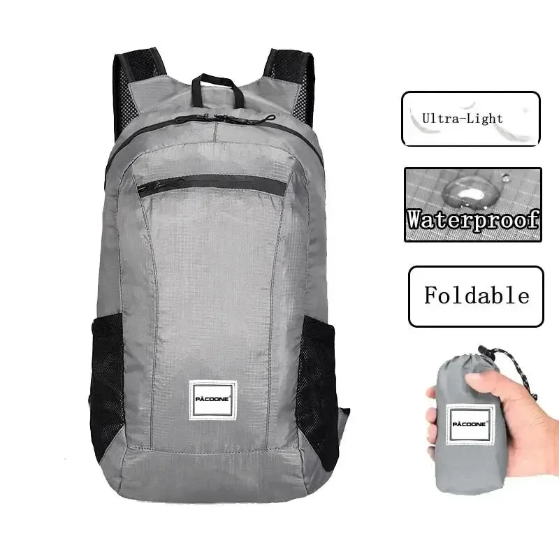 Foldable Hiking Backpack 20L – Lightweight Waterproof Packable Bag