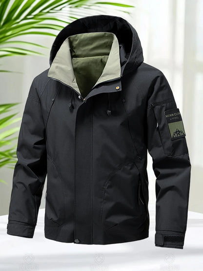 Waterproof Hooded Jacket for Men – Lightweight Outdoor Windbreaker