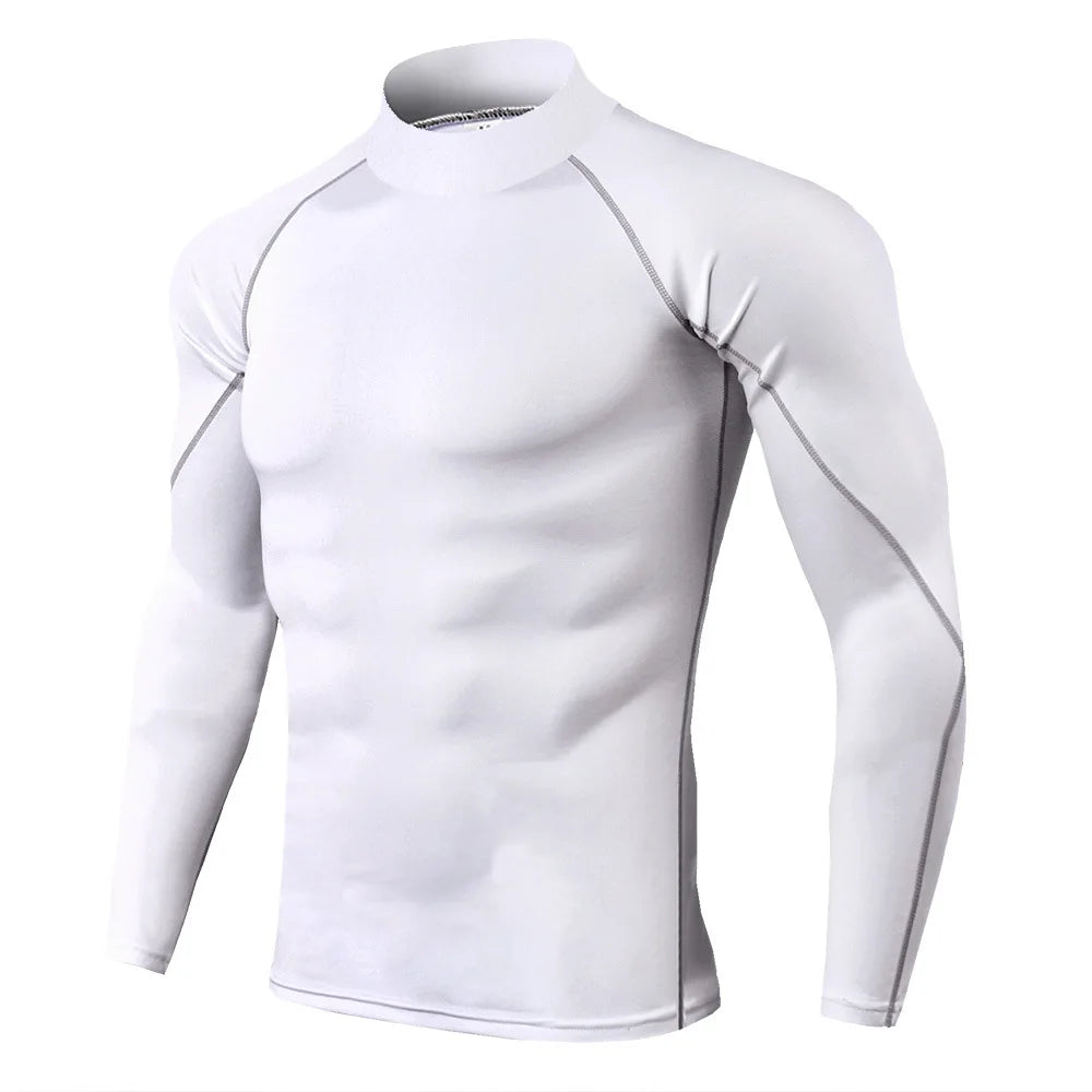 Men's Long Sleeve Compression Shirt – Quick-Dry Gym Top