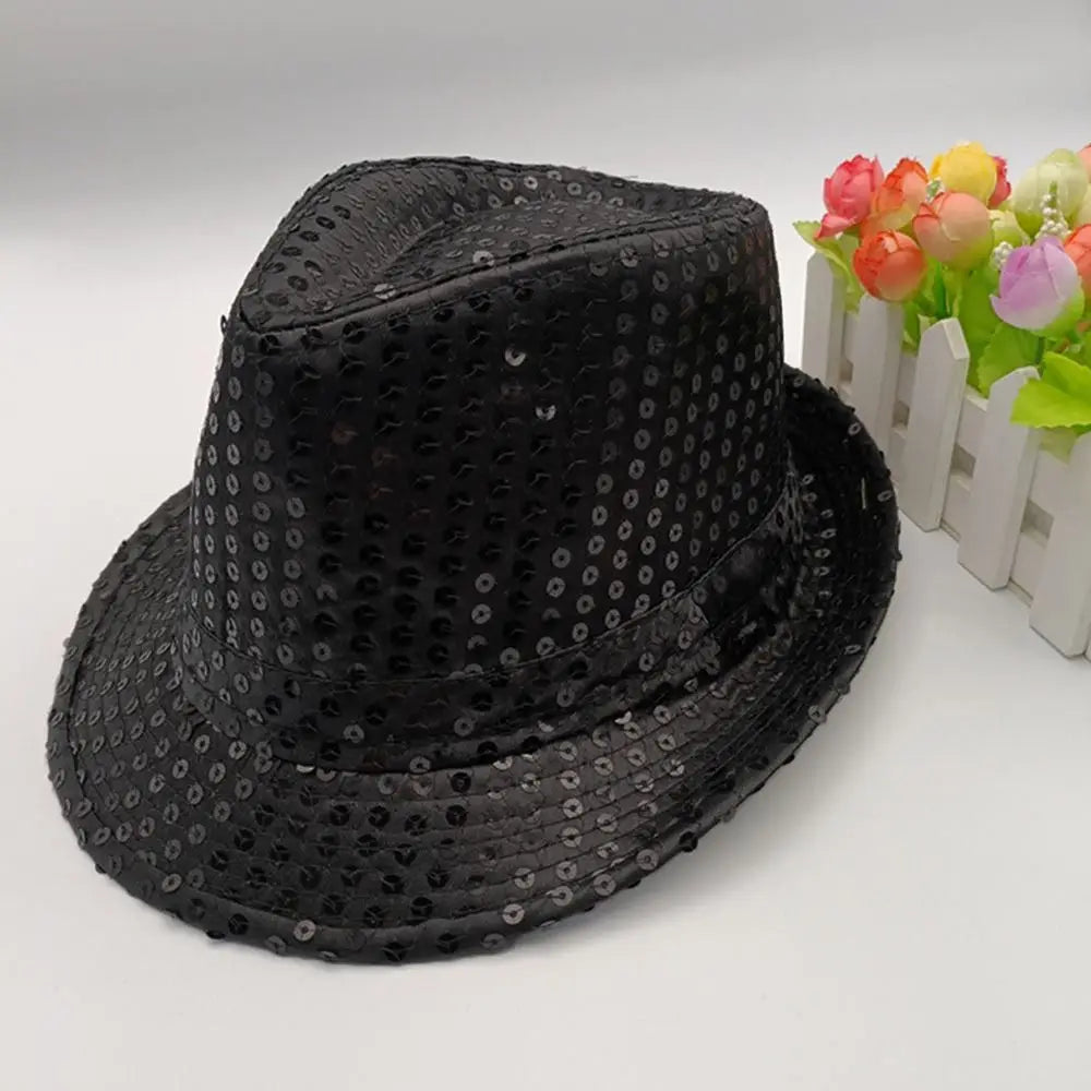 Sequin Jazz Fedora Hat – Shiny Party & Performance Cap