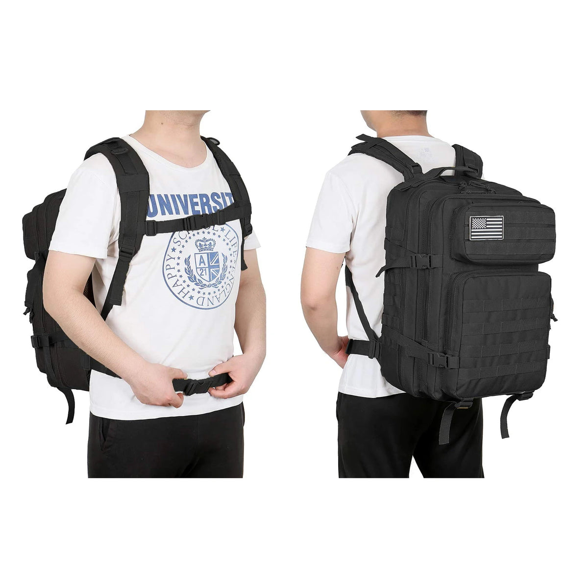 45L Tactical Backpack MOLLE Assault Pack – Bug Out Bag