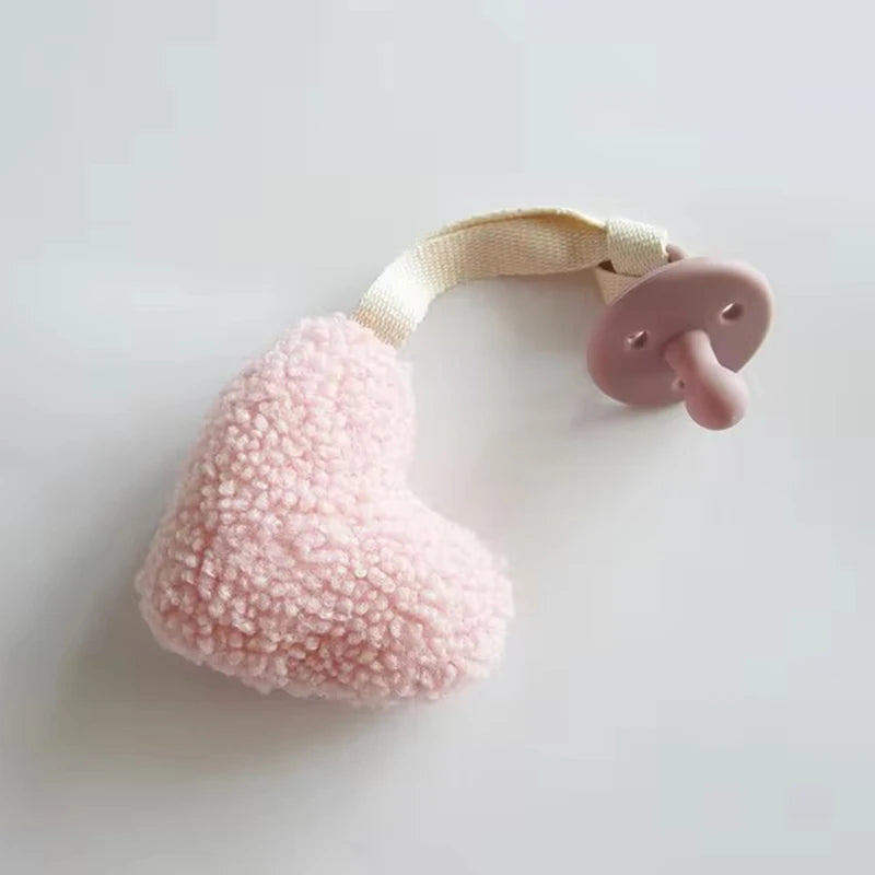 Baby Pacifier Clip – Sherpa Star & Moon Soother Holder