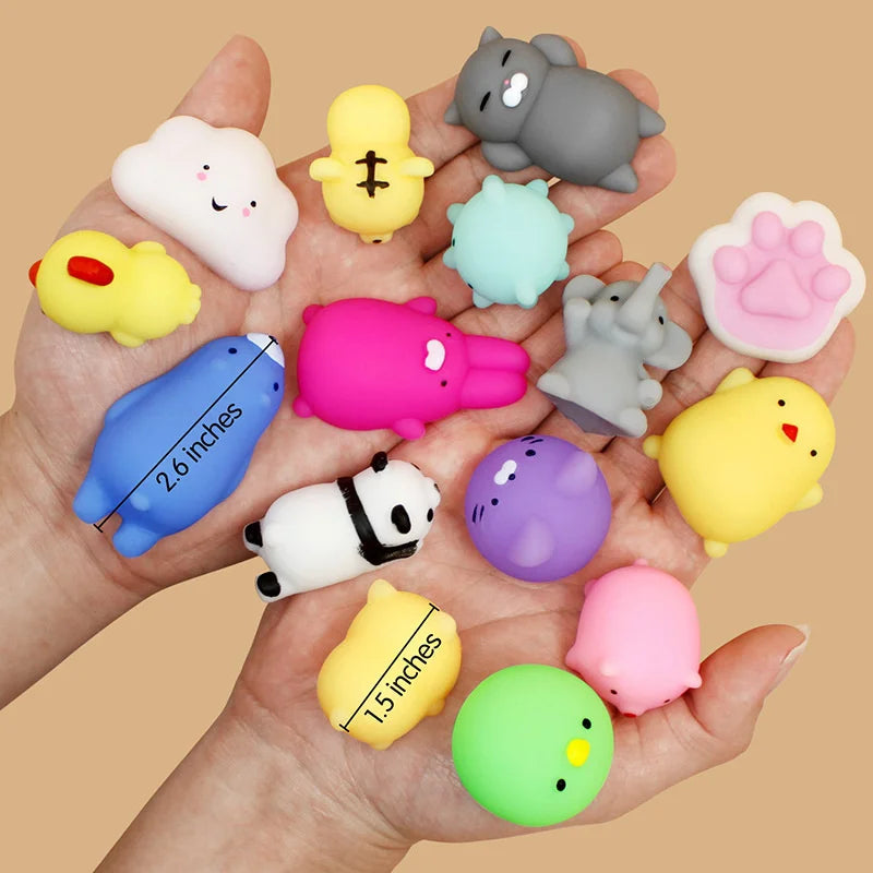 Kawaii Mochi Squishy Animal Toys – Stress Relief Party Favors