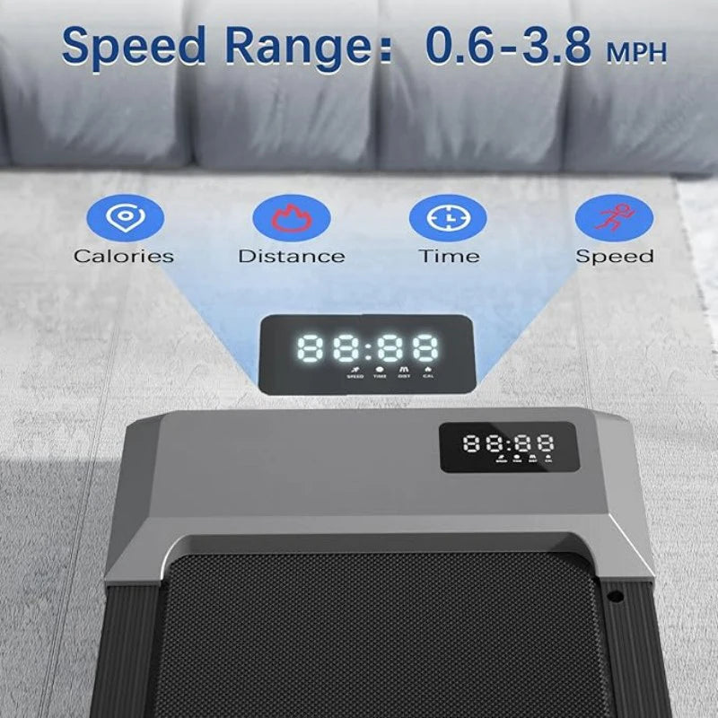 2-in-1 Walking Pad Treadmill – 2.5HP, 300 lbs Capacity, LCD Display