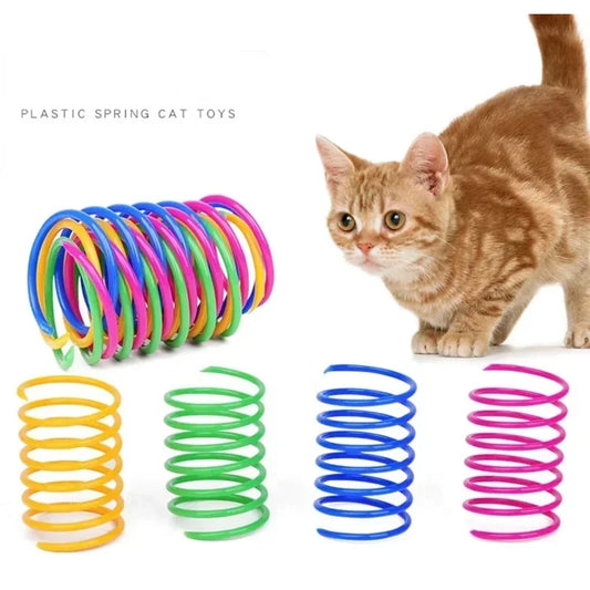Cat Spring Toys – Colorful Interactive Coil Springs for Indoor Cats