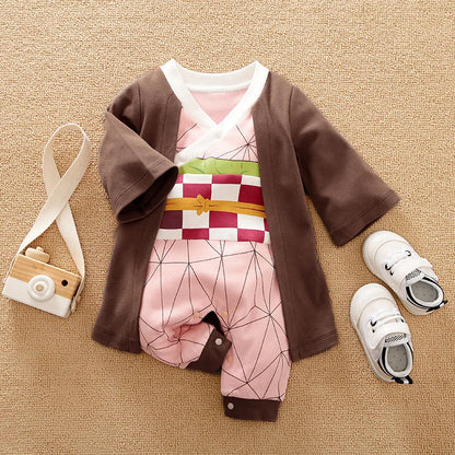 Baby Anime Costume Romper Long Sleeve Cotton Bodysuit