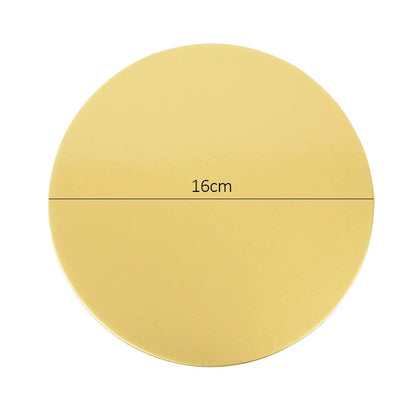 Round Cake Boards – Gold & Silver Cardboard Base for Cakes & Cupcakes