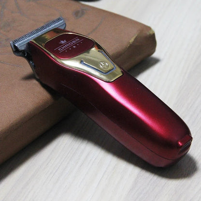 Professional Cordless Hair Clipper – T-Blade 0mm Beard Trimmer for Men