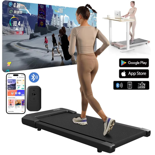 2-in-1 Walking Pad Treadmill – 2.5HP, 300 lbs Capacity, LCD Display
