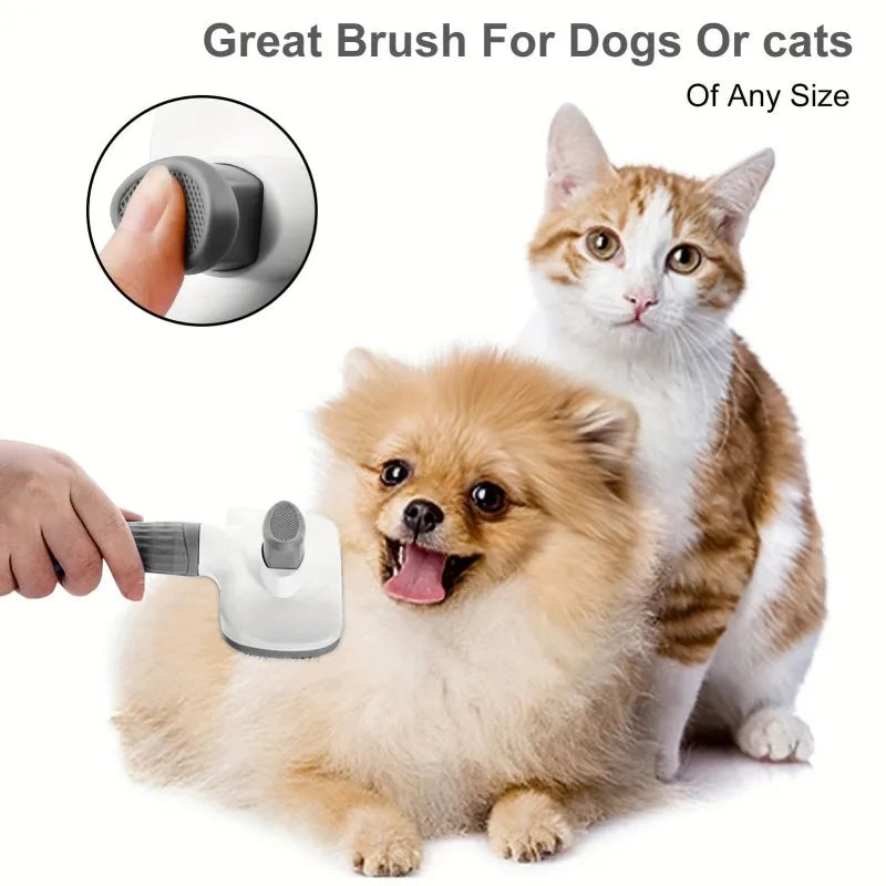 Universal Pet Detangling Brush Massages Out Knots Mats 19cm