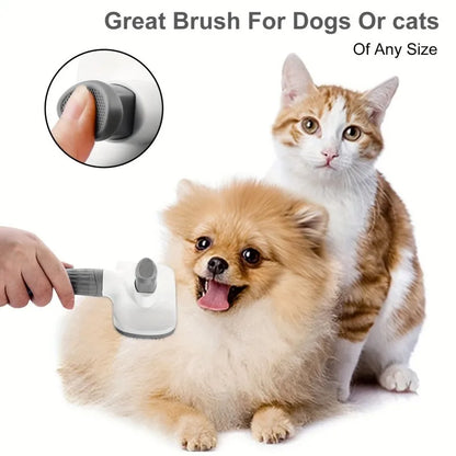 Universal Pet Detangling Brush Massages Out Knots Mats 19cm