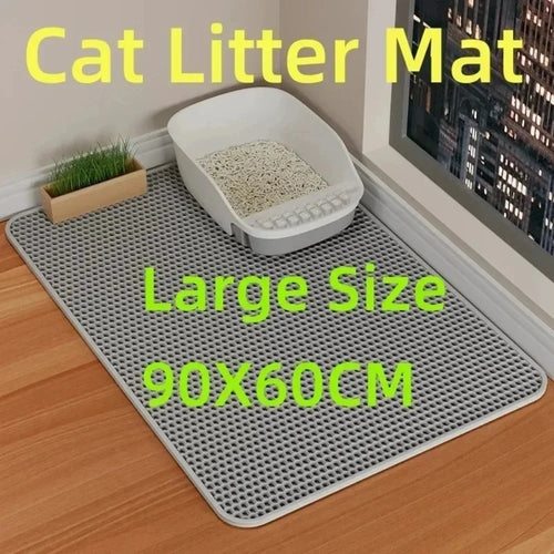 Cat Litter Mat – Double Layer Waterproof Non-Slip Sand Trapping Mat